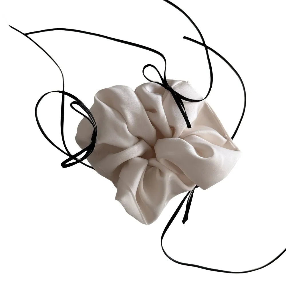 Women'S Simple Style Classic Style Solid Color Cloth Bowknot Hair Tie