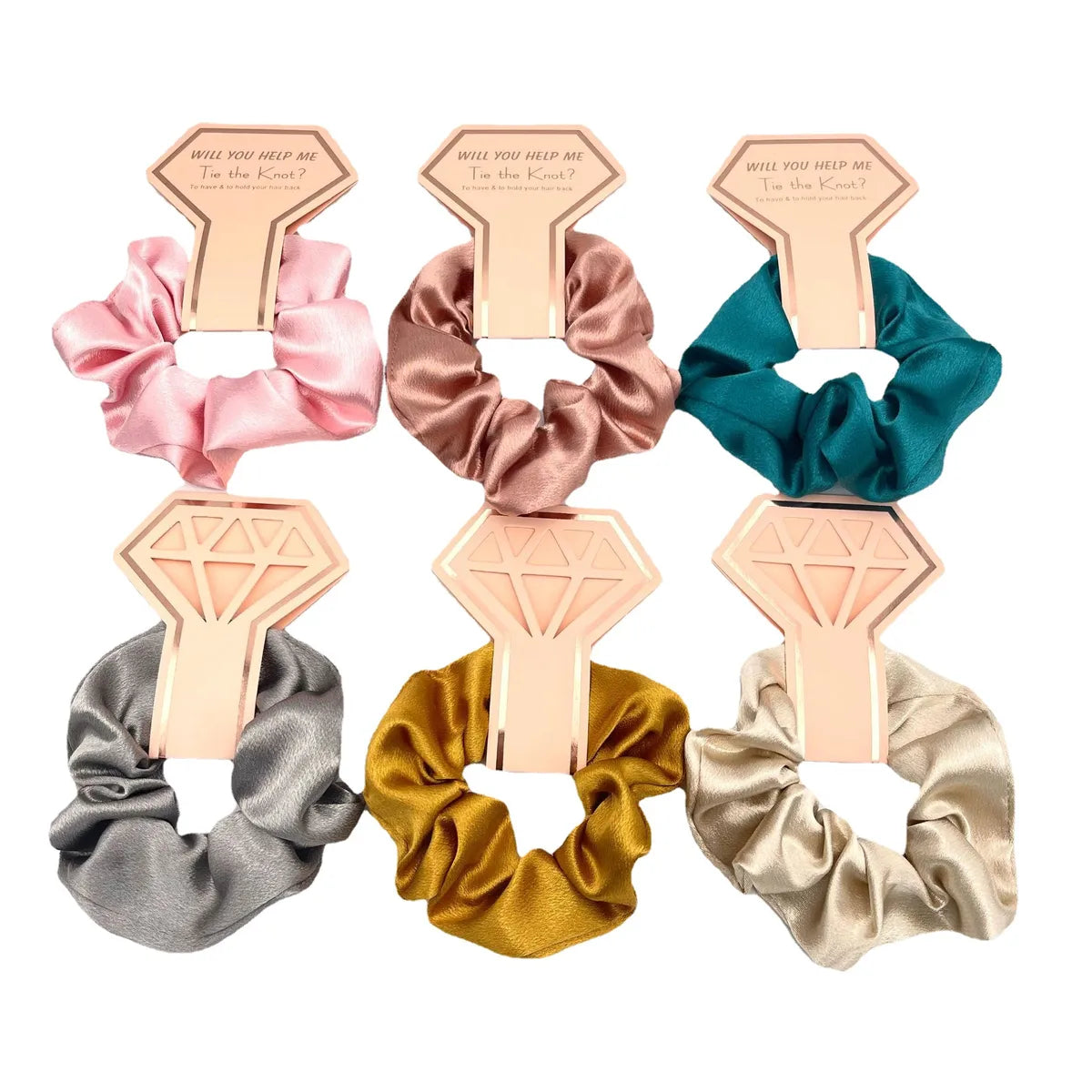 Women'S Simple Style Classic Style Solid Color Cloth Knitting Hair Tie