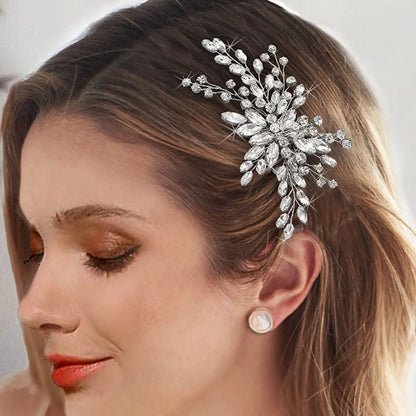 Women'S Simple Style Classic Style Solid Color Metal Inlay Rhinestones Hair Clip