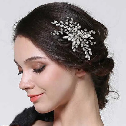 Women'S Simple Style Classic Style Solid Color Metal Inlay Rhinestones Hair Clip