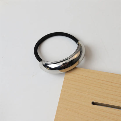 Women'S Simple Style Color Block Alloy Hair Tie