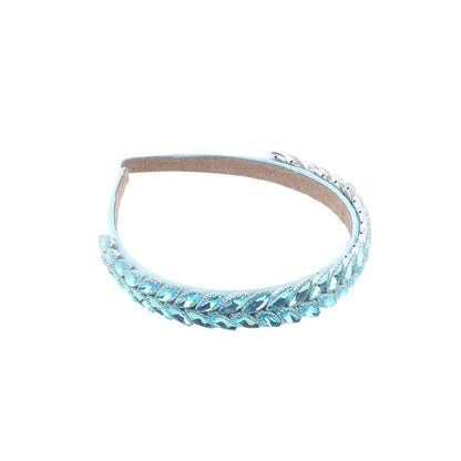 Women'S Simple Style Color Block Plastic Inlay Rhinestones Hair Band