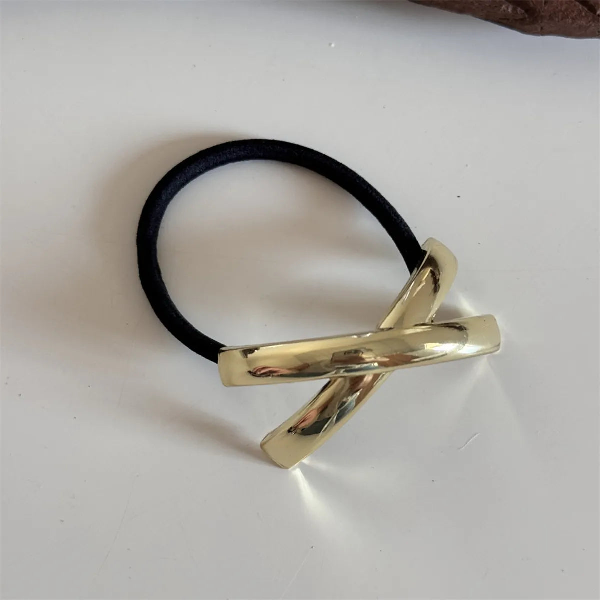 Women'S Simple Style Commute Geometric Alloy Hair Tie