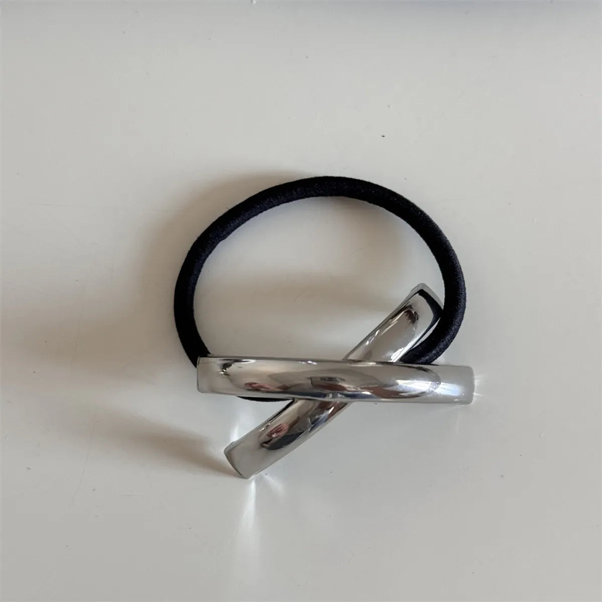 Women'S Simple Style Commute Geometric Alloy Hair Tie