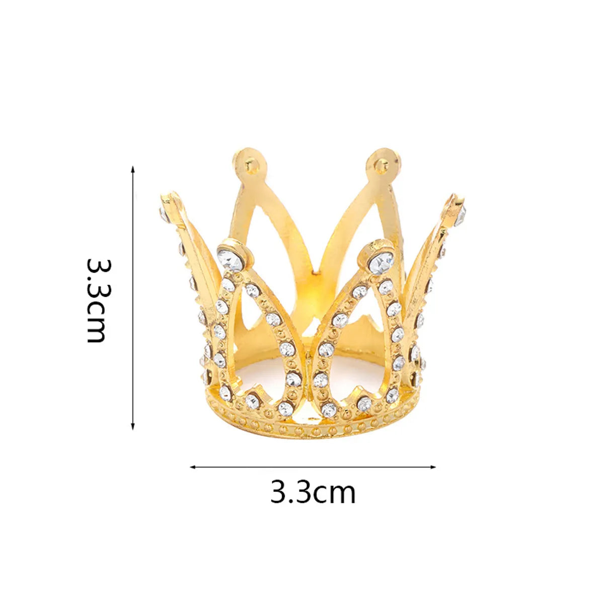 Women'S Simple Style Crown Alloy Inlay Rhinestones Crown