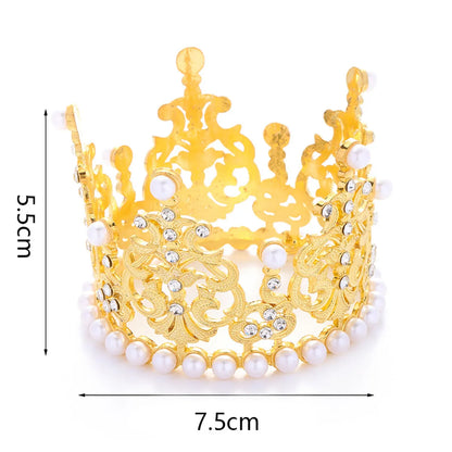 Women'S Simple Style Crown Alloy Inlay Rhinestones Crown