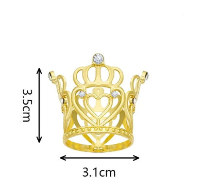 Women'S Simple Style Crown Alloy Inlay Rhinestones Crown