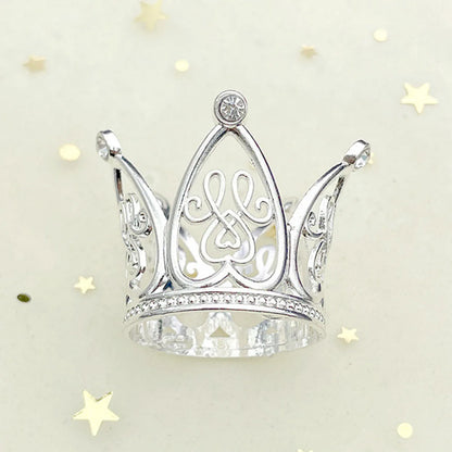 Women'S Simple Style Crown Alloy Inlay Rhinestones Crown