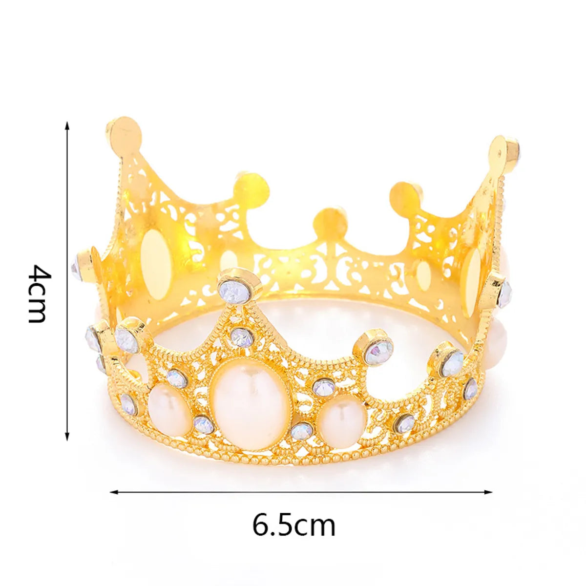 Women'S Simple Style Crown Alloy Inlay Rhinestones Crown