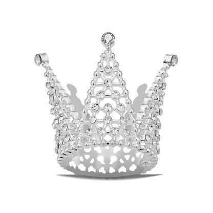 Women'S Simple Style Crown Alloy Inlay Rhinestones Crown