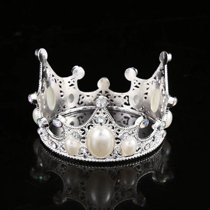 Women'S Simple Style Crown Alloy Inlay Rhinestones Crown