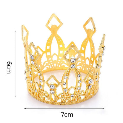 Women'S Simple Style Crown Alloy Inlay Rhinestones Crown