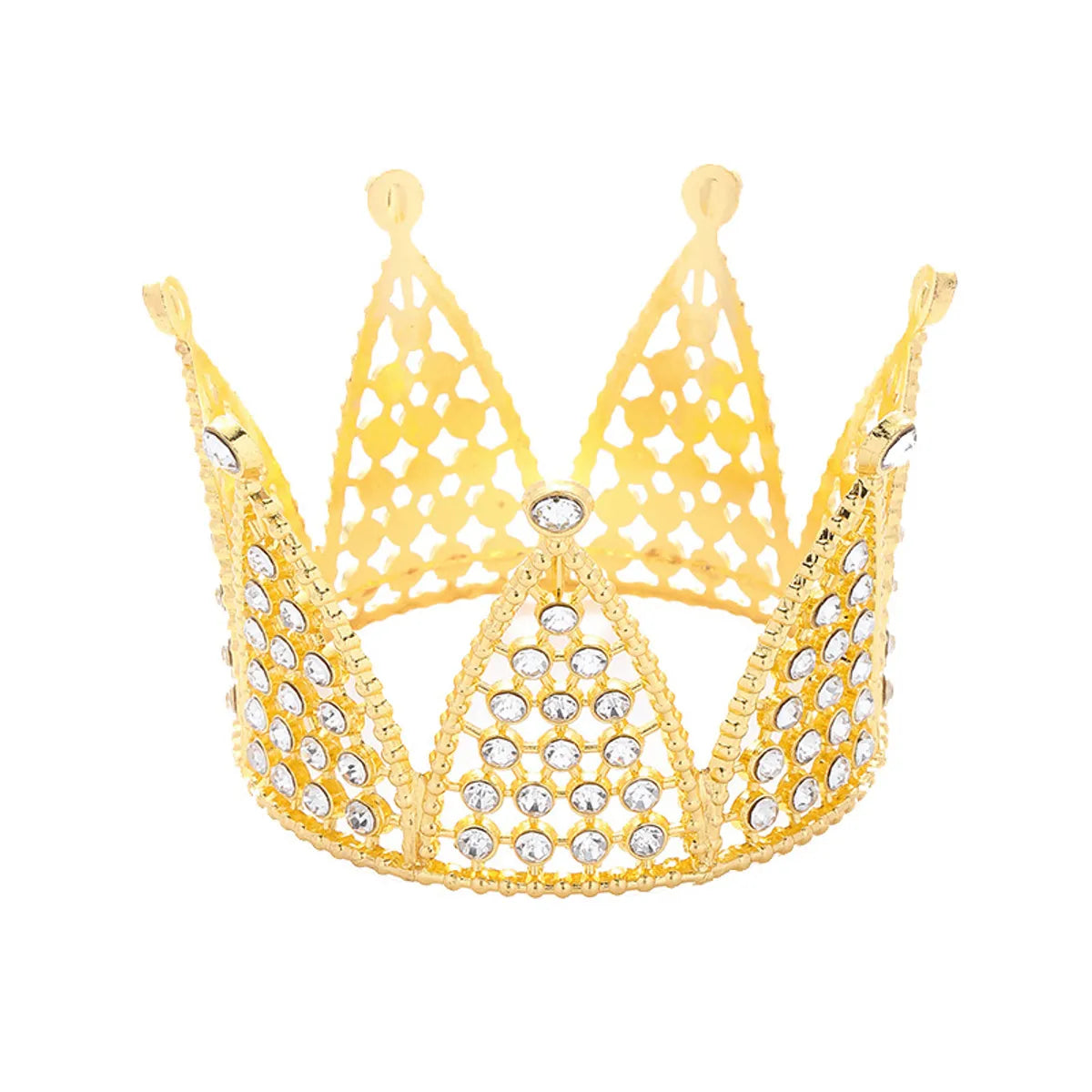 Women'S Simple Style Crown Alloy Inlay Rhinestones Crown