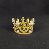 Women'S Simple Style Crown Alloy Inlay Rhinestones Pearl Crown