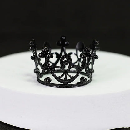 Women'S Simple Style Crown Alloy Inlay Rhinestones Pearl Crown