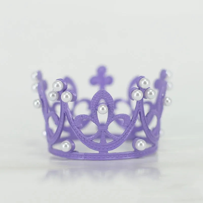 Women'S Simple Style Crown Alloy Inlay Rhinestones Pearl Crown