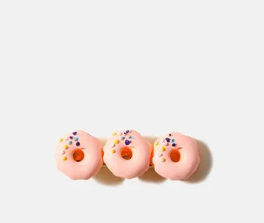 Women'S Simple Style Donuts Mixed Materials Hair Clip