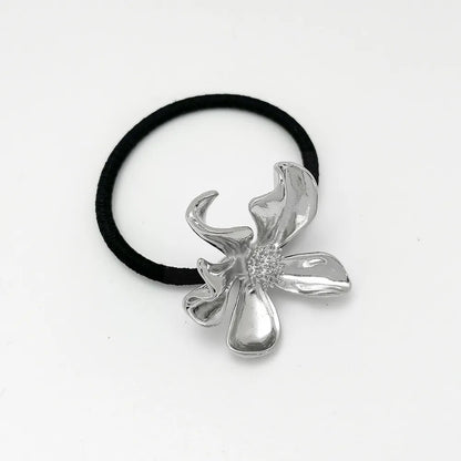 Women'S Simple Style Flower Alloy Plating Hair Tie