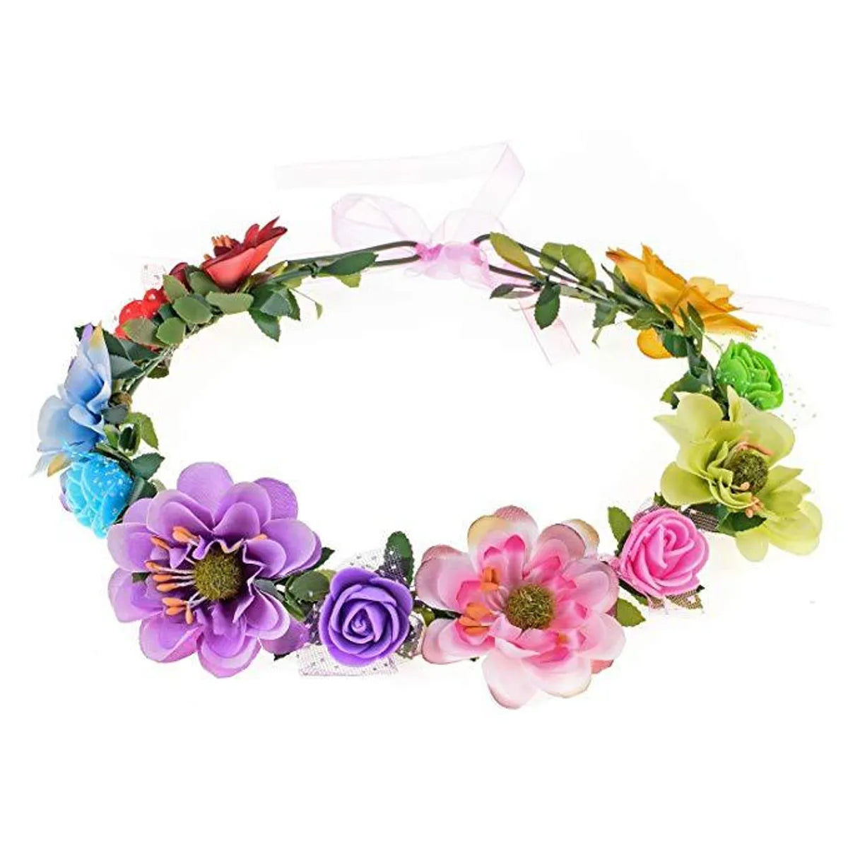 Women'S Simple Style Flower Cloth Wreath