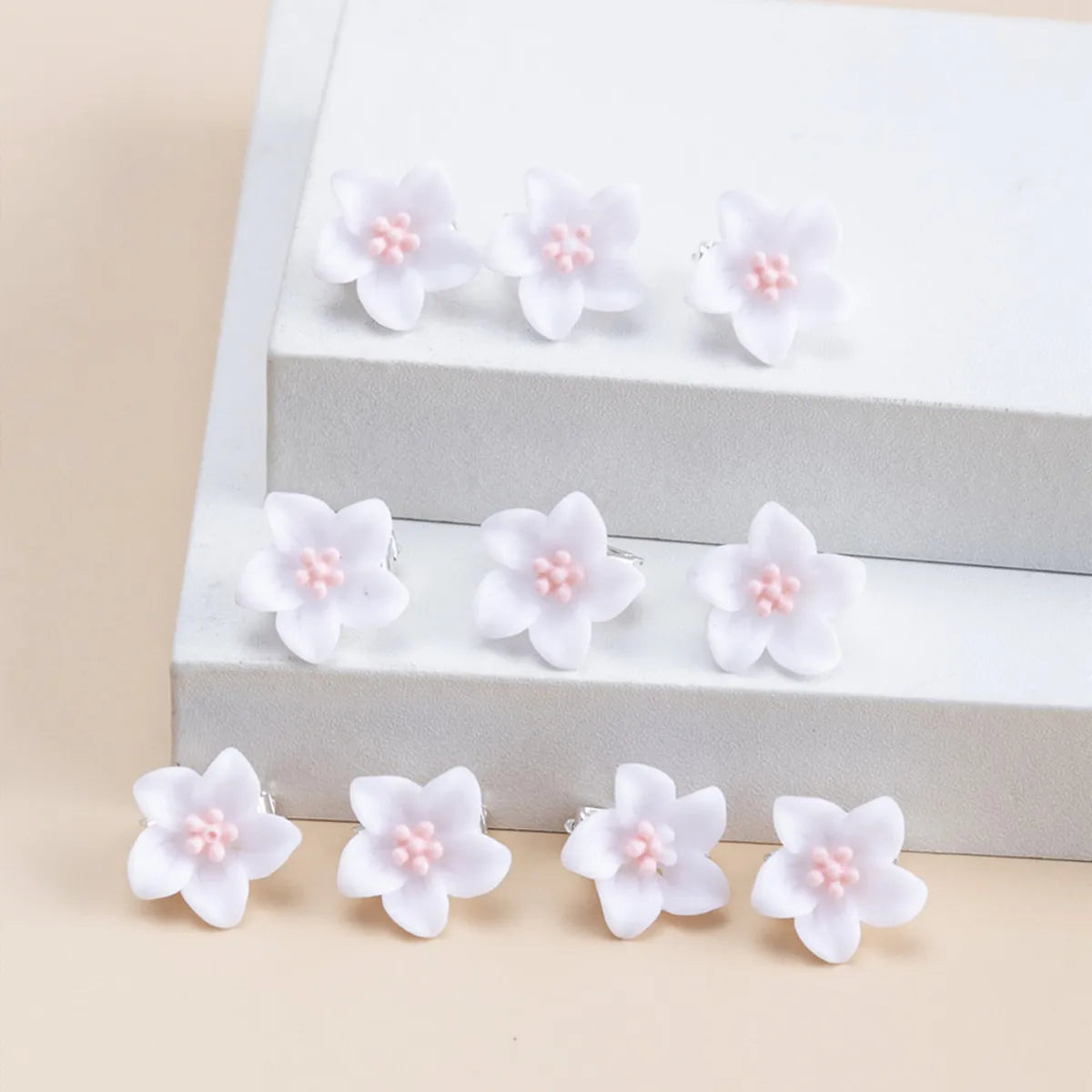 Women'S Simple Style Flower Metal Plating Hair Clip