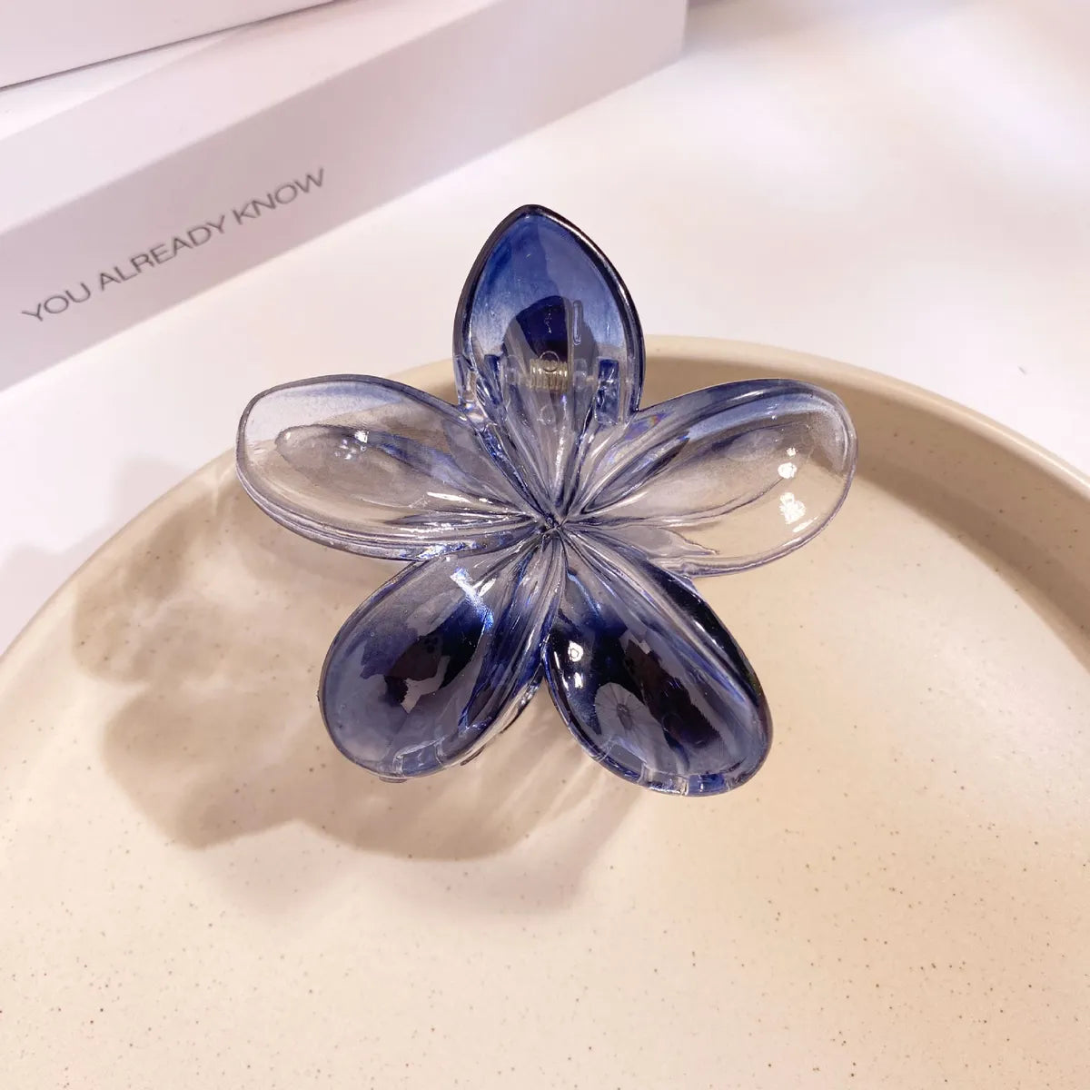 Women'S Simple Style Flower Plastic Hair Claws