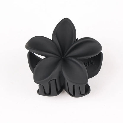 Women'S Simple Style Flower Plastic Resin Hair Claws