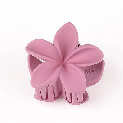 Women'S Simple Style Flower Plastic Resin Hair Claws