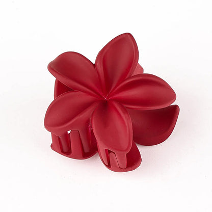 Women'S Simple Style Flower Plastic Resin Hair Claws