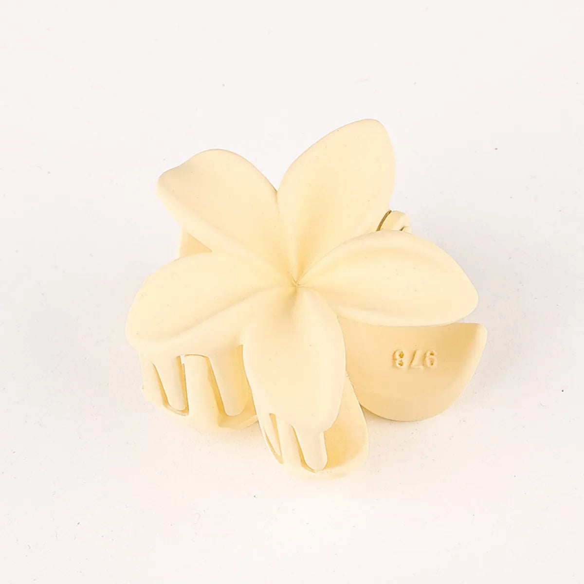 Women'S Simple Style Flower Plastic Resin Hair Claws