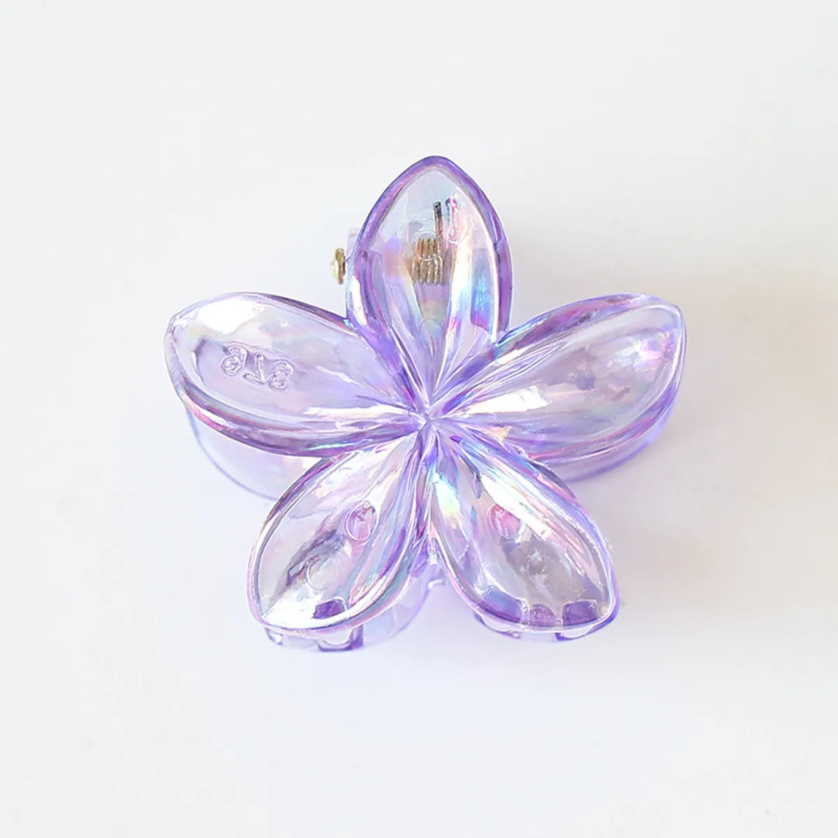 Women'S Simple Style Flower Plastic Resin Hair Claws