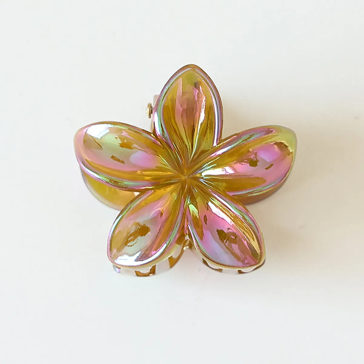 Women'S Simple Style Flower Plastic Resin Hair Claws