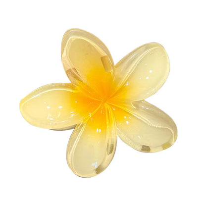 Women'S Simple Style Flower Plastic Resin Hair Claws