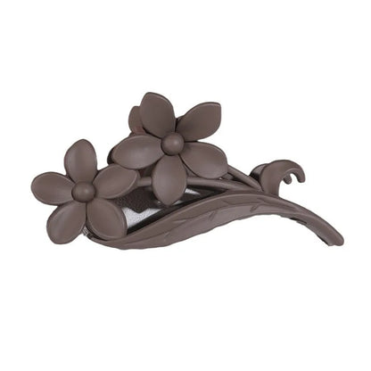 Women'S Simple Style Flower Plastic Stoving Varnish Hair Claws