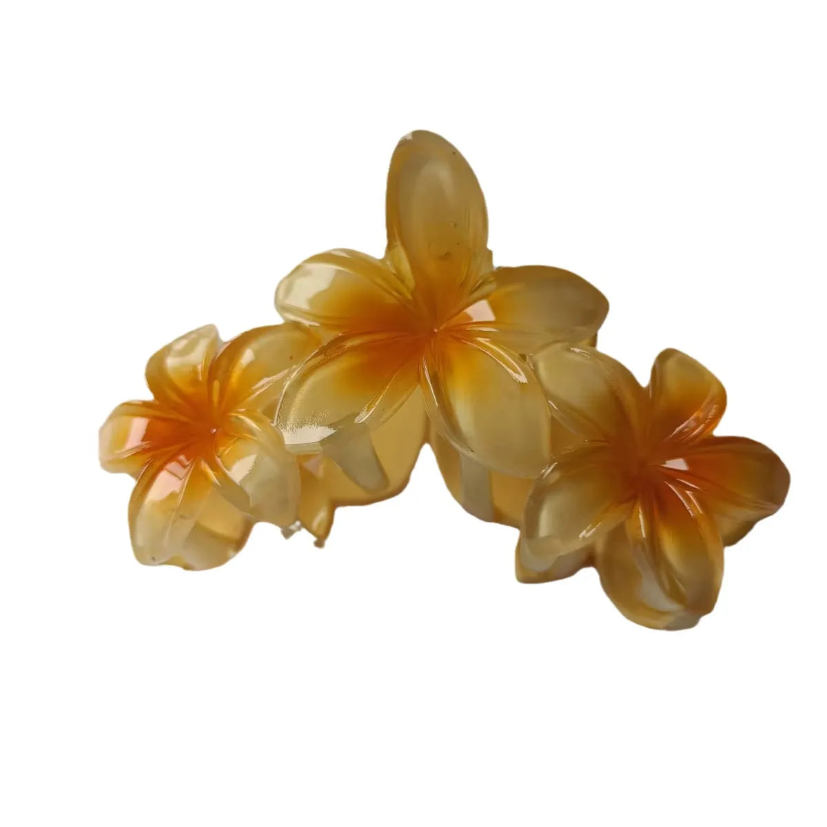 Women'S Simple Style Flower Plastic Stoving Varnish Hair Claws