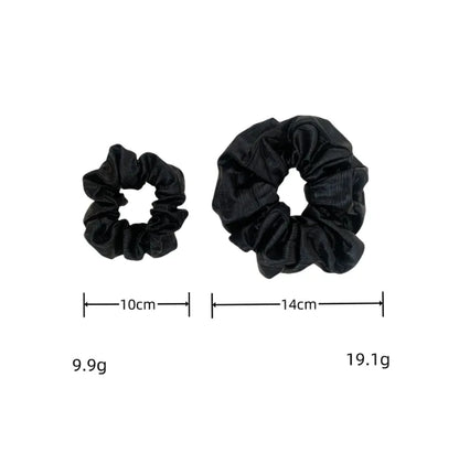 Women'S Simple Style Flower Pu Leather Hair Clip Hair Tie