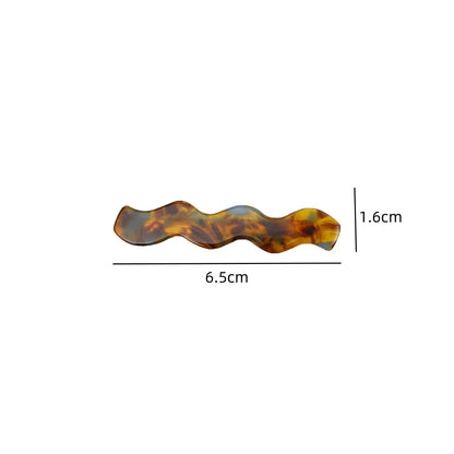 Women'S Simple Style Geometric Acetic Acid Sheets Hair Clip