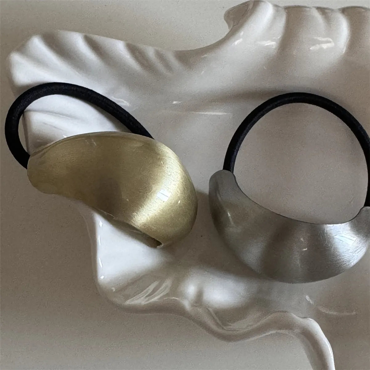 Women'S Simple Style Geometric Alloy Cloth Hair Tie