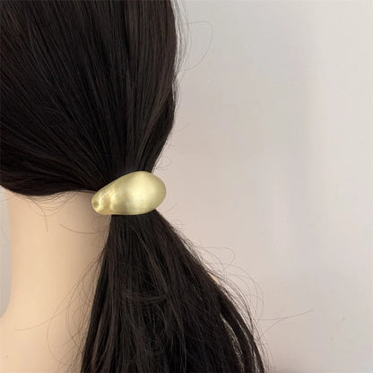 Women'S Simple Style Geometric Alloy Cloth Hair Tie