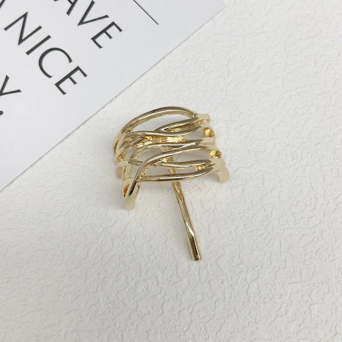 Women'S Simple Style Geometric Alloy Plating Hair Clip