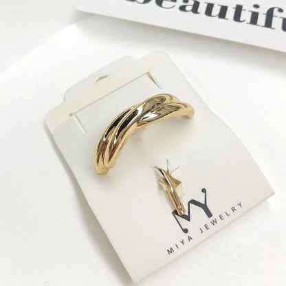 Women'S Simple Style Geometric Alloy Plating Hair Clip