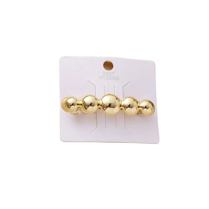 Women'S Simple Style Geometric Alloy Plating Hair Clip