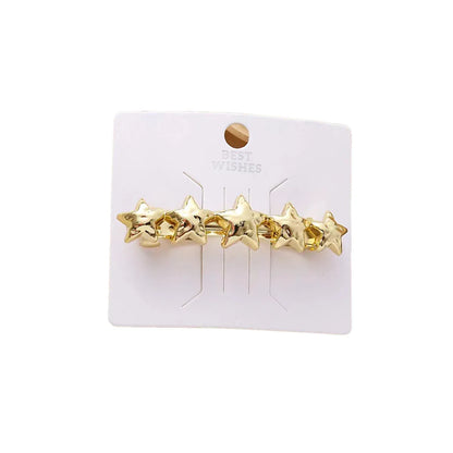 Women'S Simple Style Geometric Alloy Plating Hair Clip