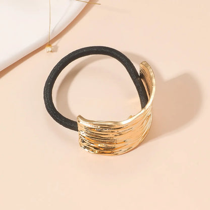 Women'S Simple Style Geometric Alloy Plating Hair Tie