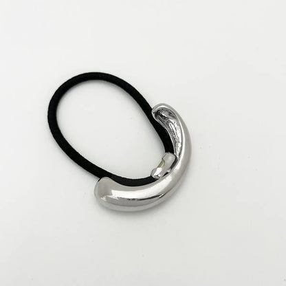 Women'S Simple Style Geometric Alloy Plating Hair Tie