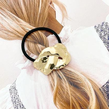 Women'S Simple Style Geometric Alloy Plating Hair Tie