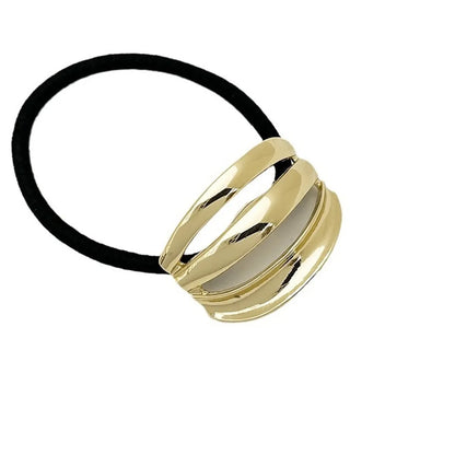 Women'S Simple Style Geometric Alloy Plating Hair Tie