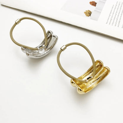 Women'S Simple Style Geometric Alloy Plating Hair Tie