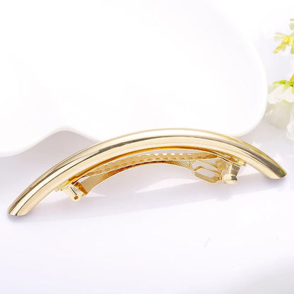 Women'S Simple Style Geometric Brass Plating Hair Clip