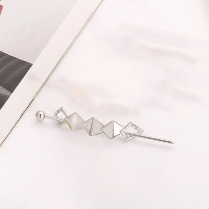 Women'S Simple Style Geometric Metal Plating Hair Clip