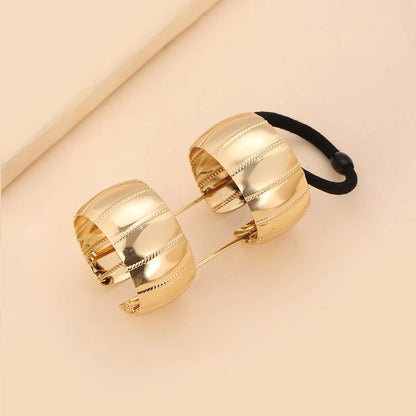 Women'S Simple Style Geometric Metal Plating Hair Tie